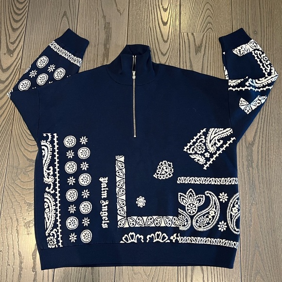 Palm Angels paisley-intarsia jumper, - Picture 11 of 11